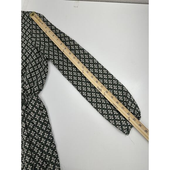 Charlotte Russe Womens Romper Size Small Green Long Sleeve CrissCross Chest - Picture 11 of 15